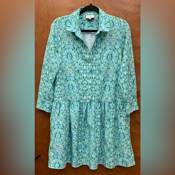 Tuckernuck Dresses & Skirts - Tuckernuck Green Mykonos Hayes Shirt Dress
